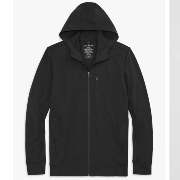 MACK WELDON Atlas Full-Zip Hoodie in True Black Water Resistant size XL Men's - Picture 1 of 11